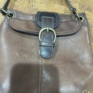 Fossil Brown Leather Crossbody